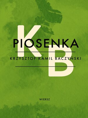 cover image of Piosenka